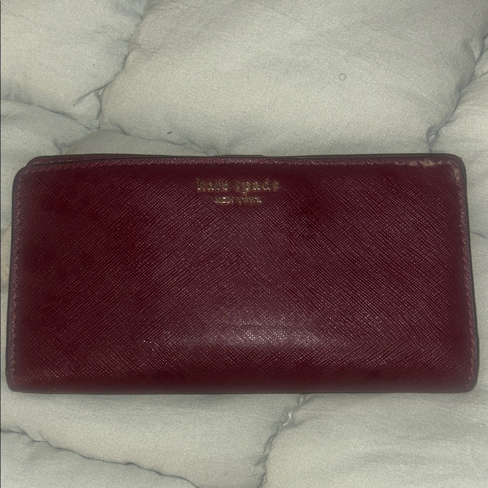Kate Spade Deep Red Leather Wallet